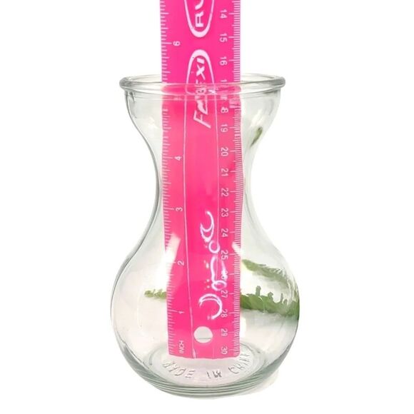 Vintage Vase Thick Glass bulb round - Picture 9 of 9